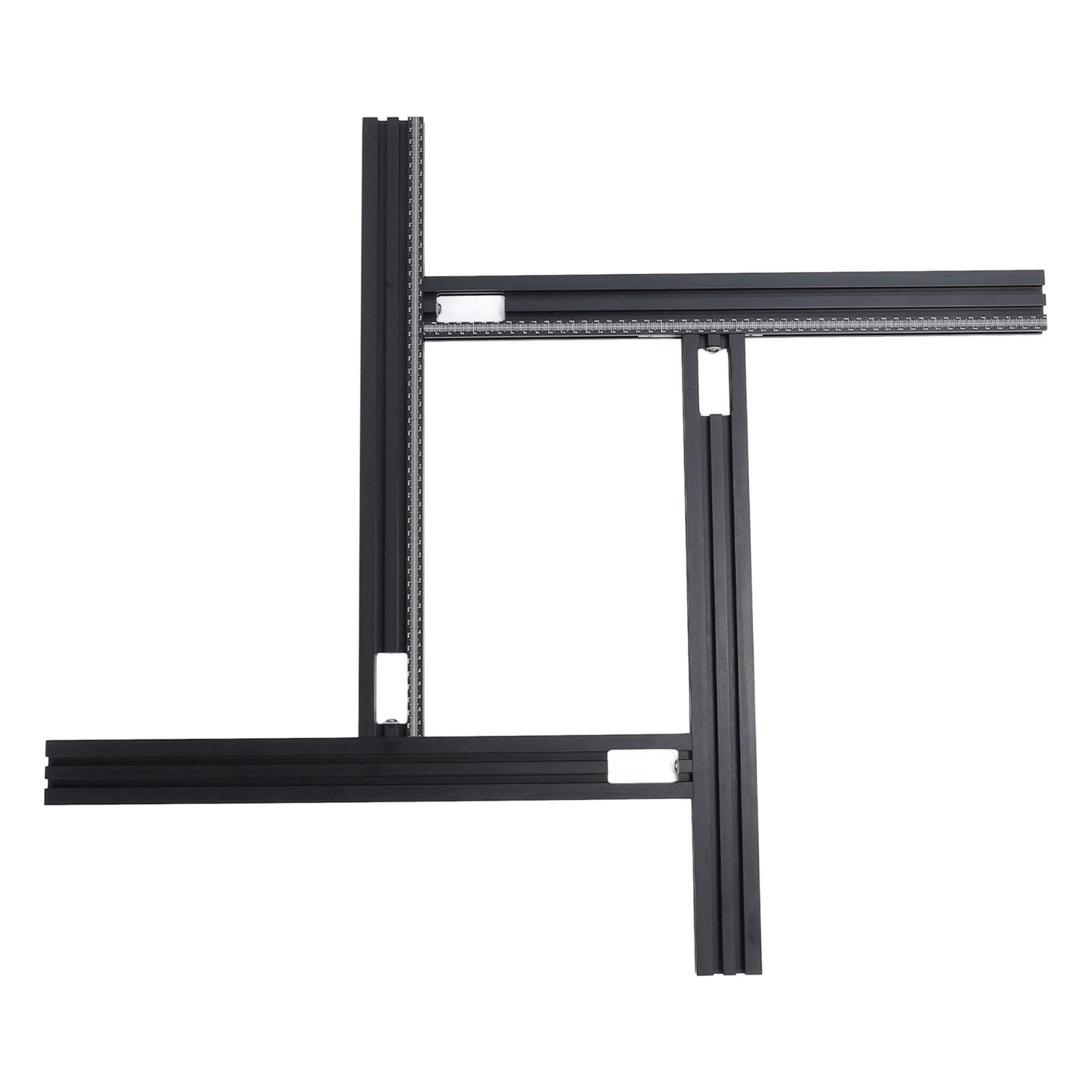 Jelquix Guide Rail Joining Set, 500mm Adjustable Aluminum Alloy Woodworking Track Saw Guide Rail with Left Right Movement, Ideal for Circular Saw Sliding Track and Woodworking Projects