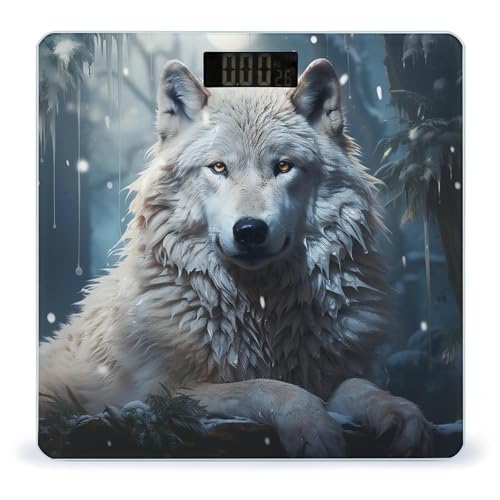 Báscula digital de baño BWQJKUO con vidrio templado