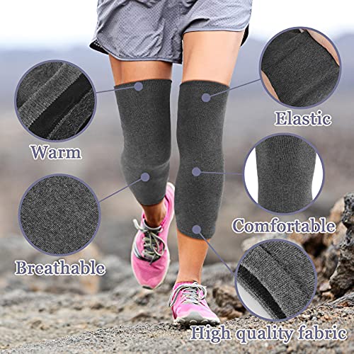 Geyoga 3 Pairs Knee Warmers for Women Men Arthritic Leg Warmer Comfortable Compression Knee Sleeve Braces Pad Cycling Ski Running Leg Supports4