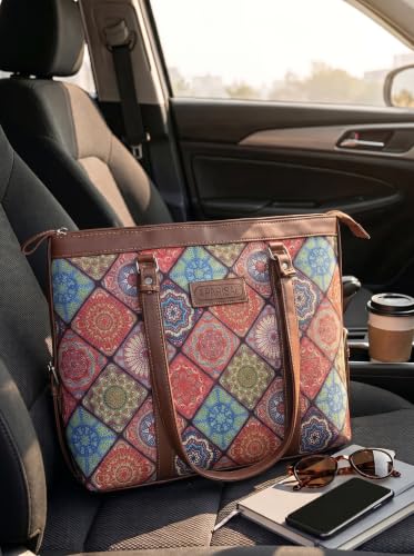 Image of Stylish Tote Bags for Office Use | Laptop Bag 15.6 inch | Purse for Women | Vegan Leather Handbag | Daily & Travel Use |