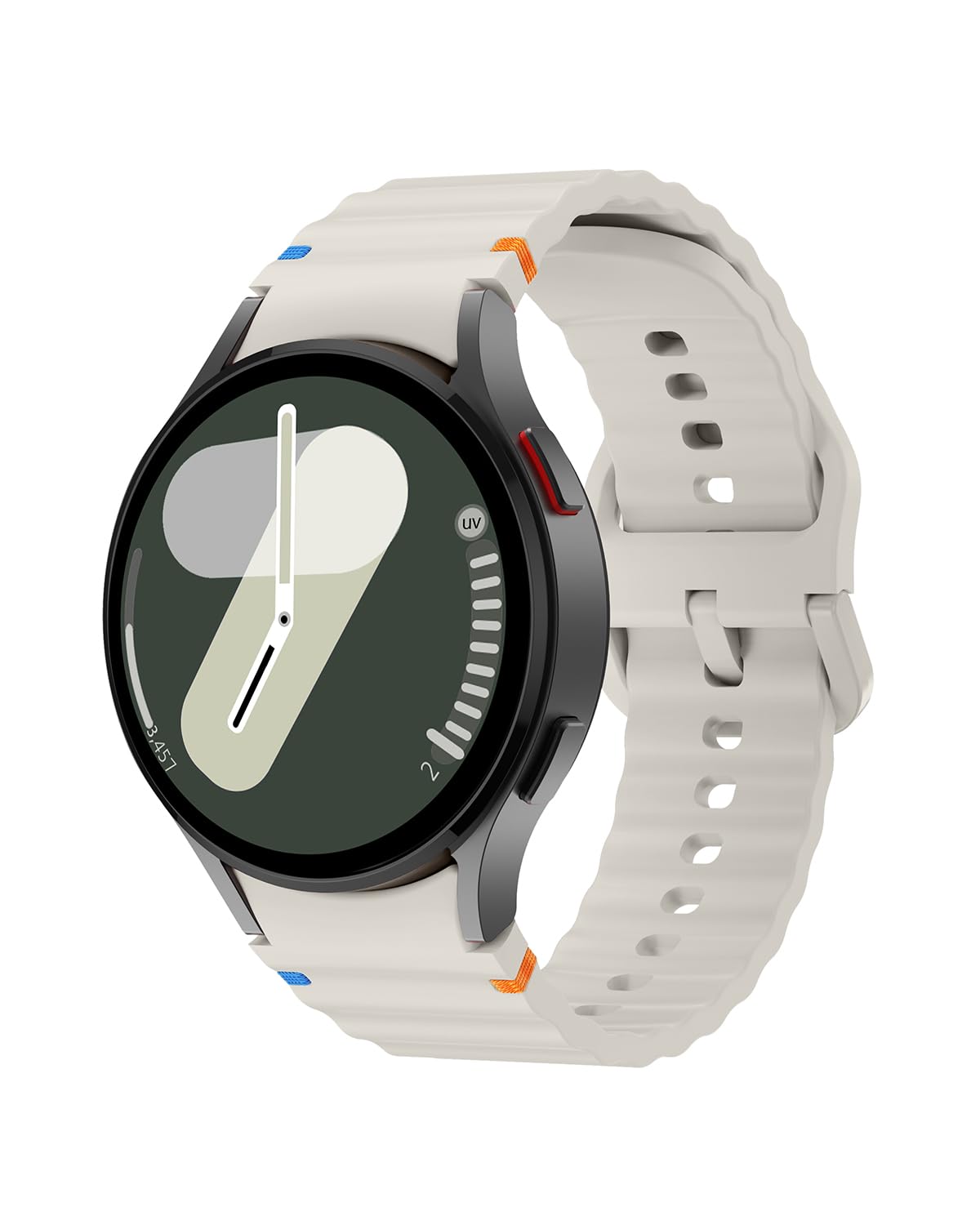 Silicone Sport Band Compatible With Samsung Galaxy Watch 7 Band 40mm 44mm,No Gap Soft Strap for Galaxy Watch 6 5 4 FE Band 40mm 44mm for Samsung Watch