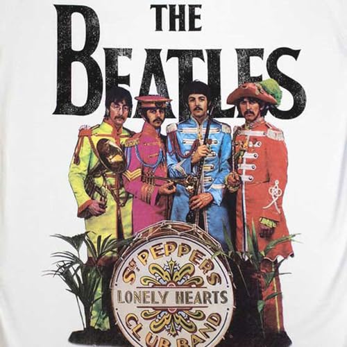 Rock Off officially licensed products The Beatles SGT Pepper Womens Boyfriend Fit T Shirt - Les Beatles, Paul McCartney, John Lennon, RIngo Starr, George Harrison Rock Off officially licensed products The Beatles SGT Pepper Womens Boyfriend Fit T Shirt – Image 3