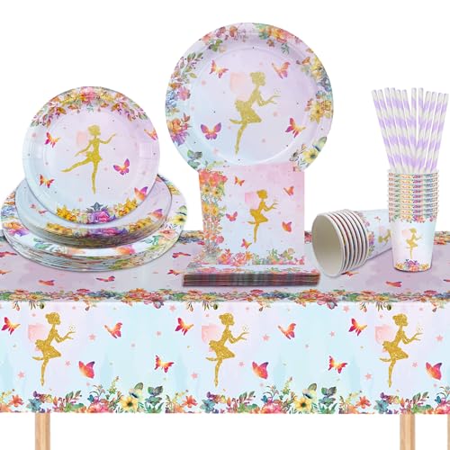 Vaisselle Anniversaire Enfant Vaisselle Jetable Anniversaire Décoration 67pcs avec Assiettes...