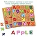 Alphabet Wooden Puzzles for Toddlers 3-5, Pack of 3 ABC, Number and Shape Puzzle, Preschool Educational Learning Toys with Puzzle Board & Letter Blocks for Girls Boys Ages 3 4 5 Years Old