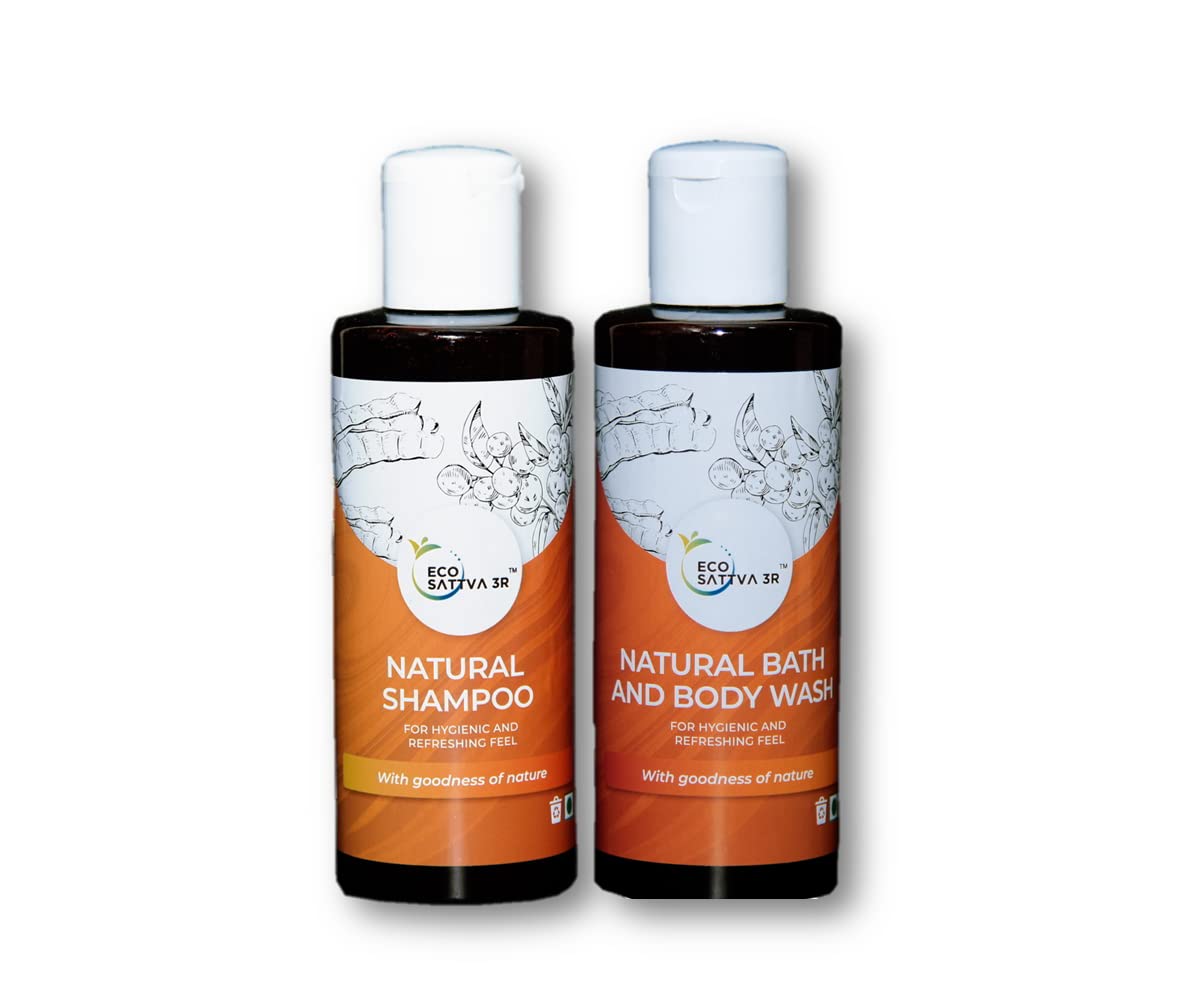 BRICS EcoSwachh 3R Household care cleaners Shower Combo with Bath & Body Wash 200ml and Shampoo 200ml for Daily Use_FBA-image-20