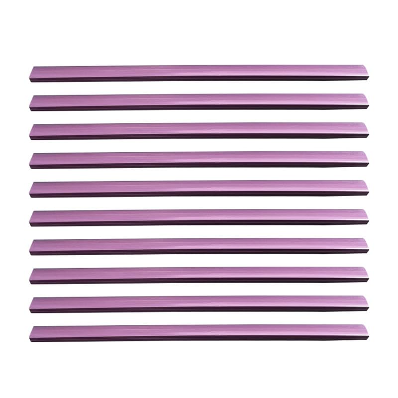 10PCS A4 Slide Binders Purple Binding Bars Slide Grip,Plastic Spine Bars Sliding Binders for File Report Project Presentation Office Document Supplies 30.5 * 1CM