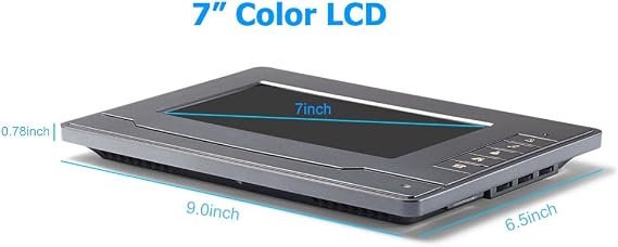 Video Intercom System, Wired 7 Inches Monitor Video doorphone Doorbell System,Video Door Phone HD Camera Kits Support Unlock, Monitoring, Dual-Way Intercom for Villa House Office Apartment