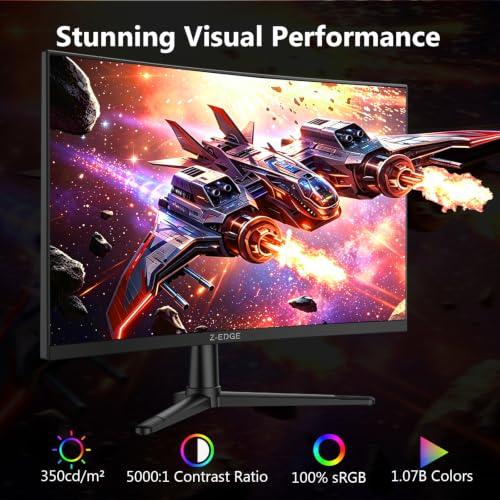 Image of Z-Edge 27 inch 2K Curved Gaming Monitor, 240Hz Curved Monitor UG27PX | 240Hz, 1500R