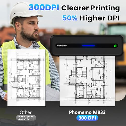 Phomemo M832-BK(1) Portable Printers Wireless thumb #5