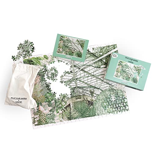 Print Club London x Luckies Barbican Conservatory Jigsaw Puzzle 500 Pieces - Jigsaw Puzzle for Adults - Garden Art Jigsaw - Artist Edition Jigsaw Puzzle, Lucille Clerc