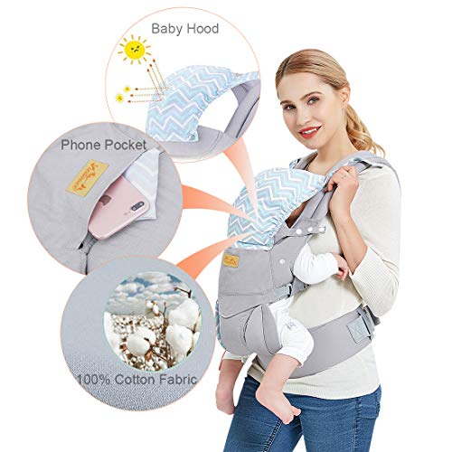 Babytrage Viedouce Ergonomische/Reine Baumwolle Leicht