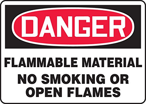 Panneau danger matières inflammables pour sécuriser zone de stockage