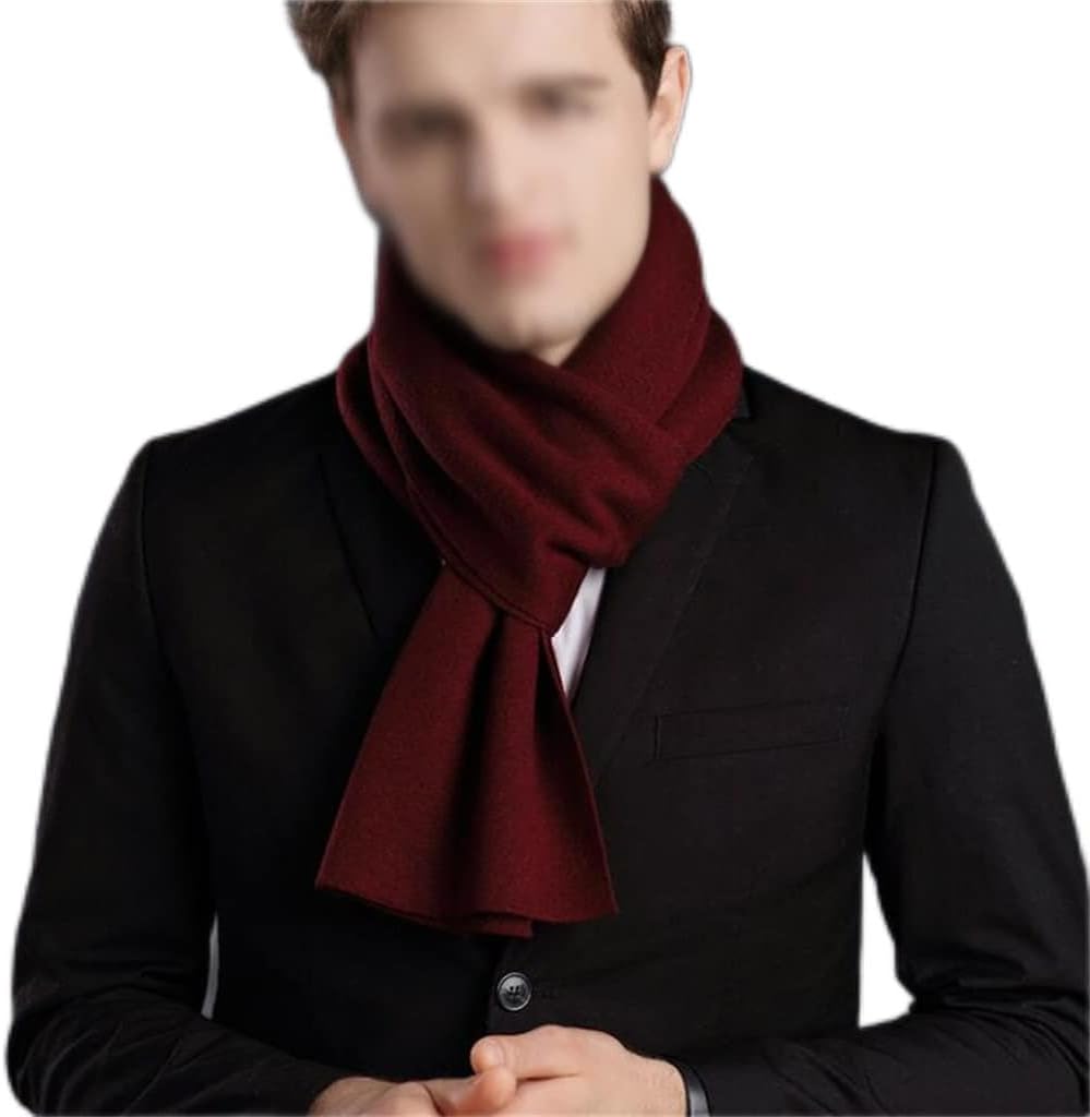 JSEIAJB Warm In Autumn And Winter Soft And Comfortable Men's Scarf Classic, Versatile