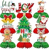 Christmas Table Centerpieces - Christmas Table Decorations for Christmas Party Decorations, 9Pcs