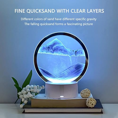 Tedatata Sand Painting Table Lamp, Creative Luxury Quicksand Painting Light, Atmosphere Decoration Small Night Light, Home Bedside Lamp, As A Gift #TOP1