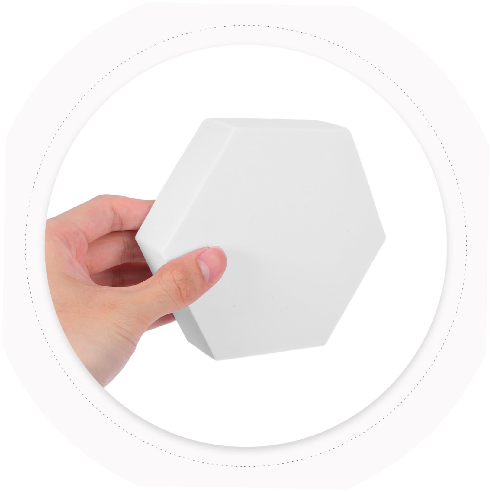 PartyKindom Accesorios para Sesión de Fotos Cubos Geométricos de Espuma Blanco 8 Piezas Portátiles Multiusos para Fotografía de Productos y Cosméticos