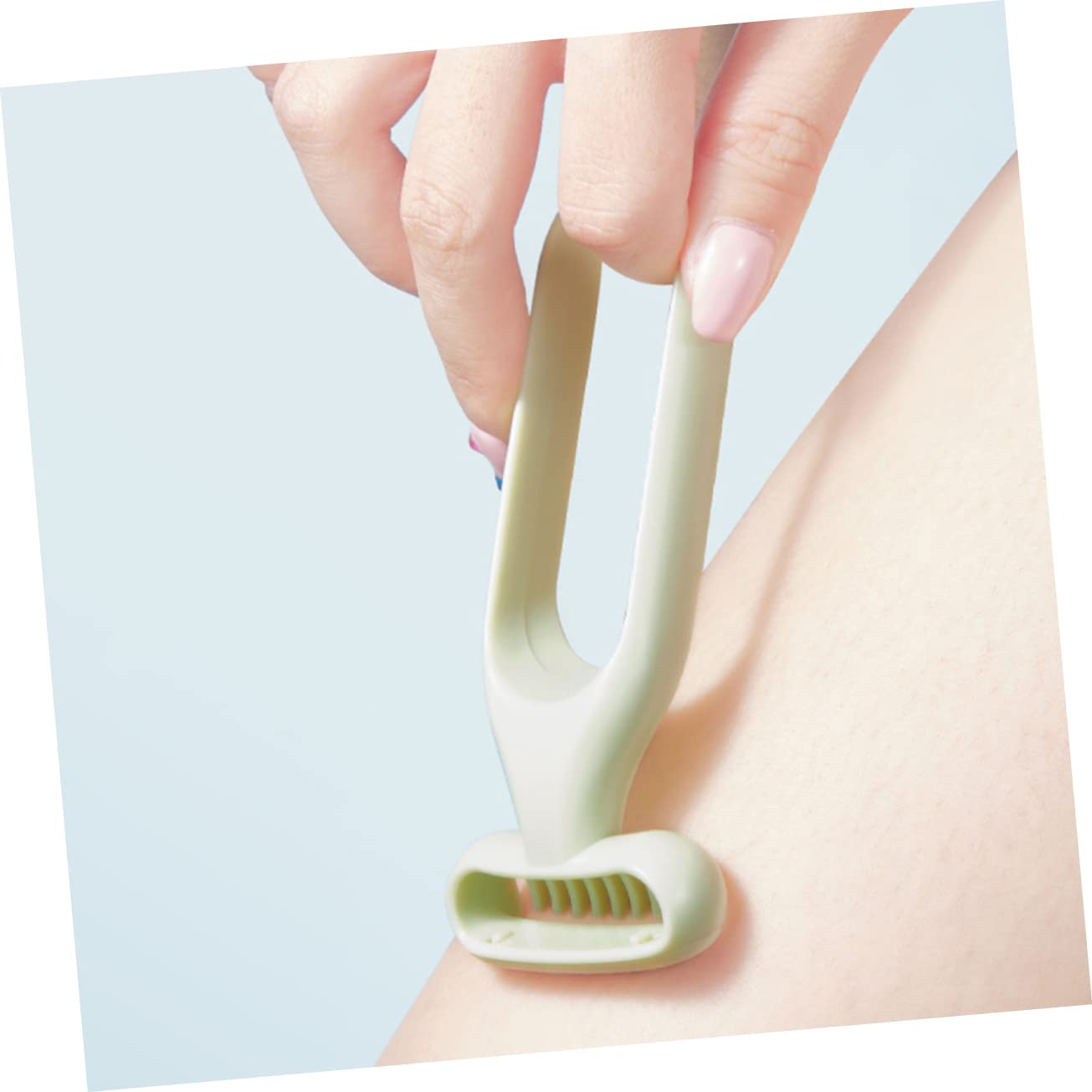 4 Pezzi Rasoio Elettrico per Donne Depilatore Ascelle e Corpo Strumento Rimozione Pelo per Gambe Facile Usare Design Ergonomico Portatile per Viaggi e Regali
