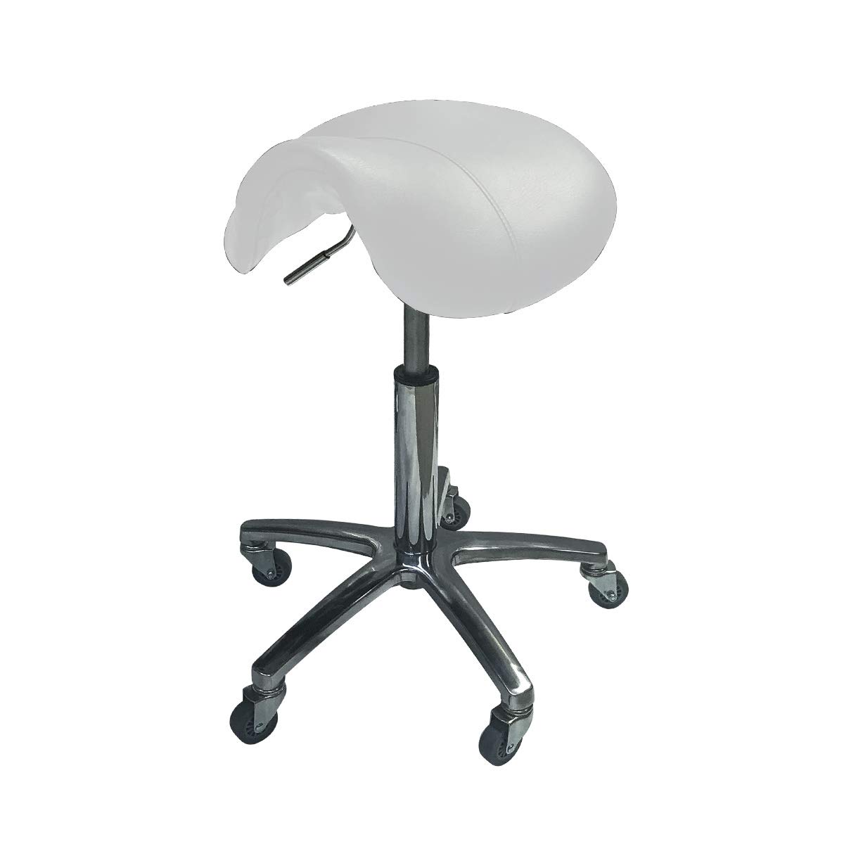 Taburete auxiliar de estética manicura profesional Pony (Blanc)