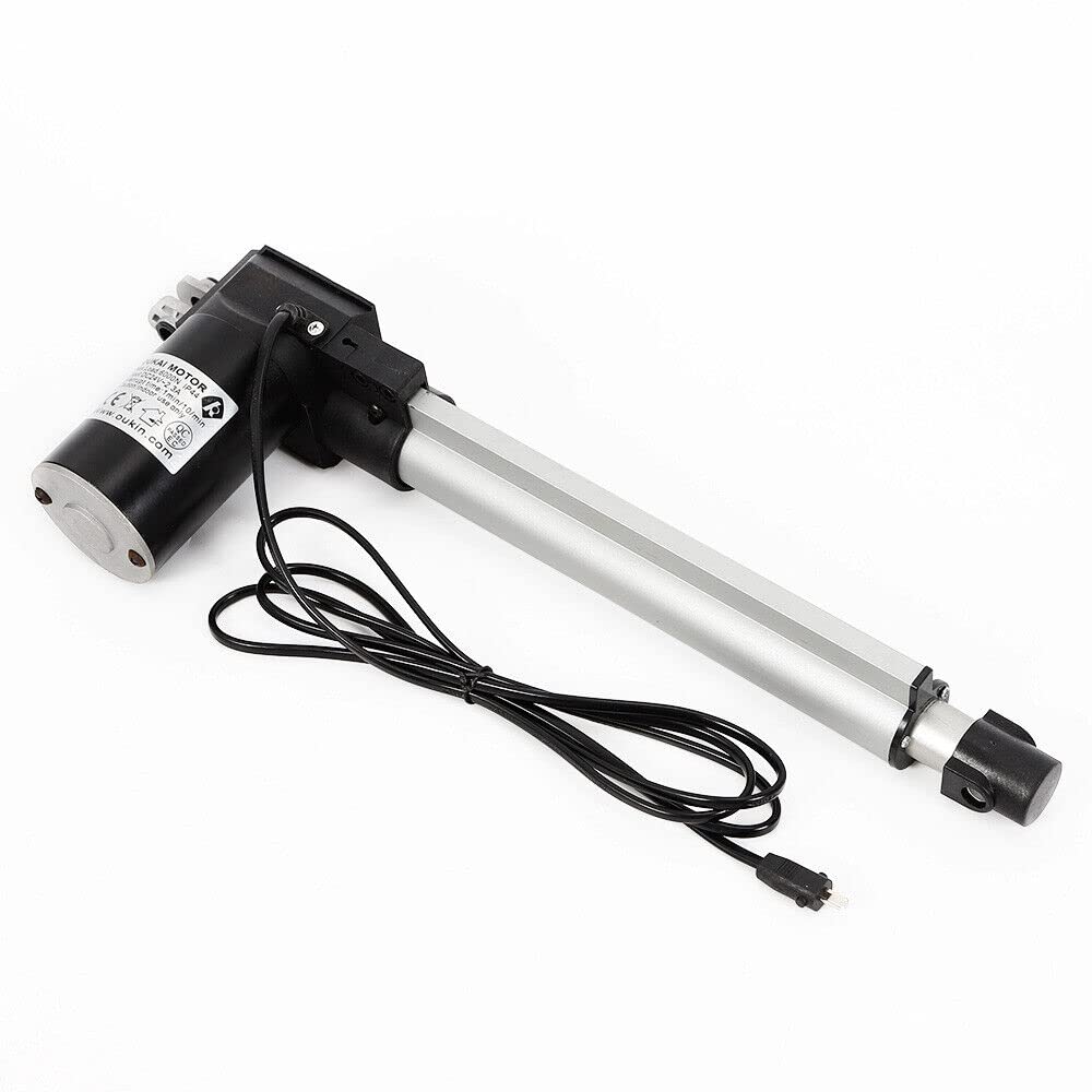 6000N 24V Linear Actuator Linearantrieb Elektrischer Linearmotor Hubmotor 230mm DC Kleine Elektrische Zylinder Motor 100-500mm Hub Max Multifunktions für Heavy Duty, Elektro