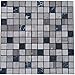 Produktbild Marmor Mosaik Matte Grau/Schwarz 30x30 cm 8 mm Naturstein Fliesen M570