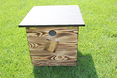 Garten und Holztrends Hummelhaus (H1) Hummelkasten, Hummelhotel, Hummelpenzion mit Wachsenmottesperre, Insektenhotel… – Bild 7