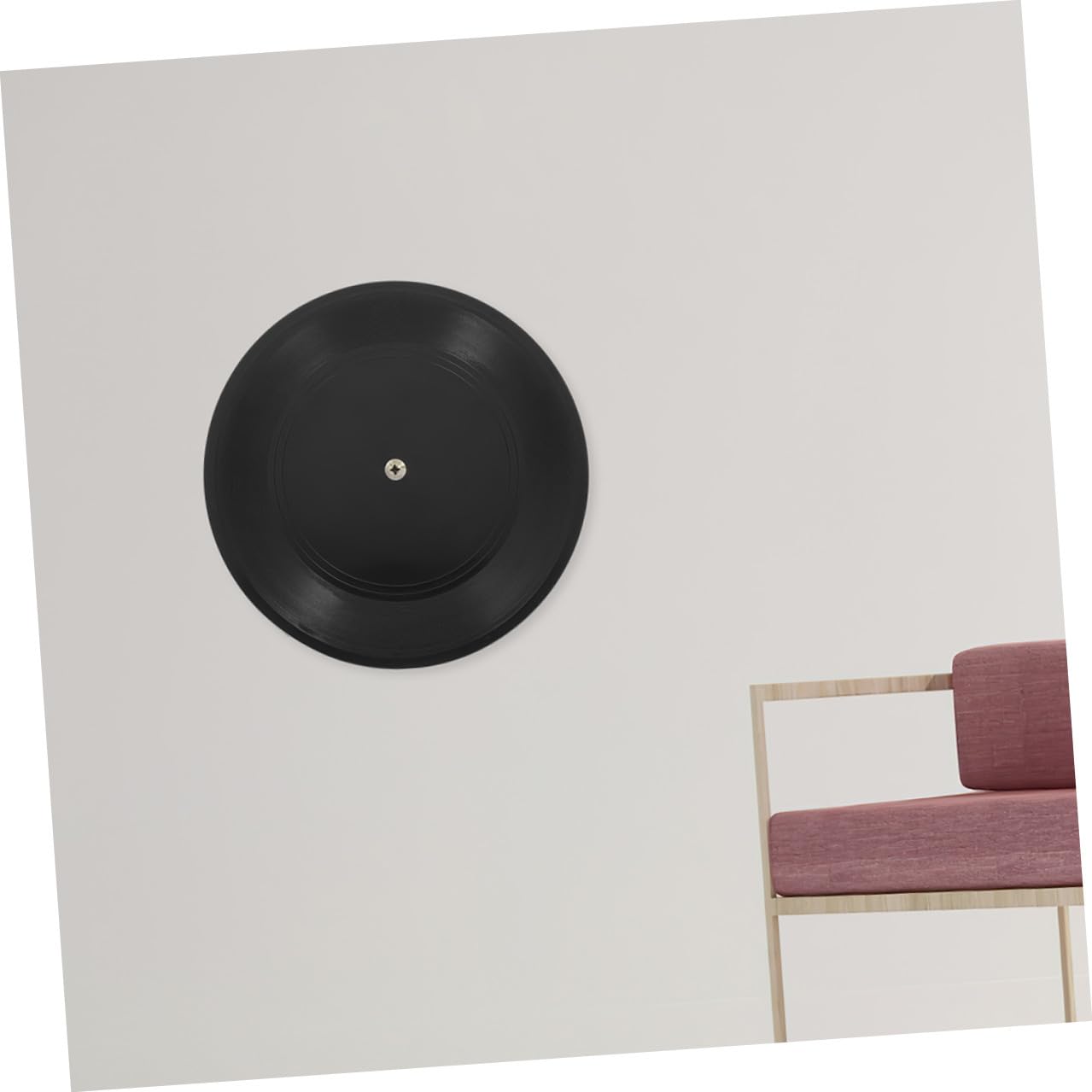 Toyvian Decorazioni da Parete e Facile da Installare 10 Pezzi in Plastica di Dischi in Vinile Nero 12 Pollici Stile Retrò per Arredamento Casa e Tema Disco