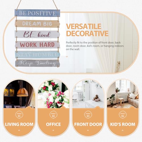Placa inspiradora y creativa SECFOU letrero de madera interior 4