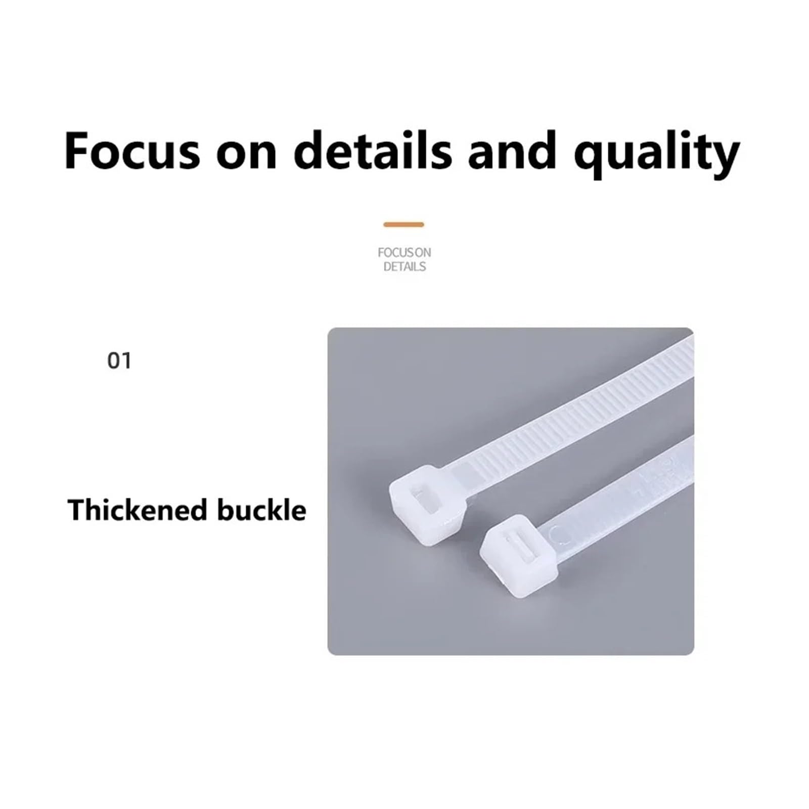 250/1000 Stück weiße Nylon-Kabelbinder, selbstsichernde Kabelbinder im Bündel - Einfache Montage(3x150mm)
