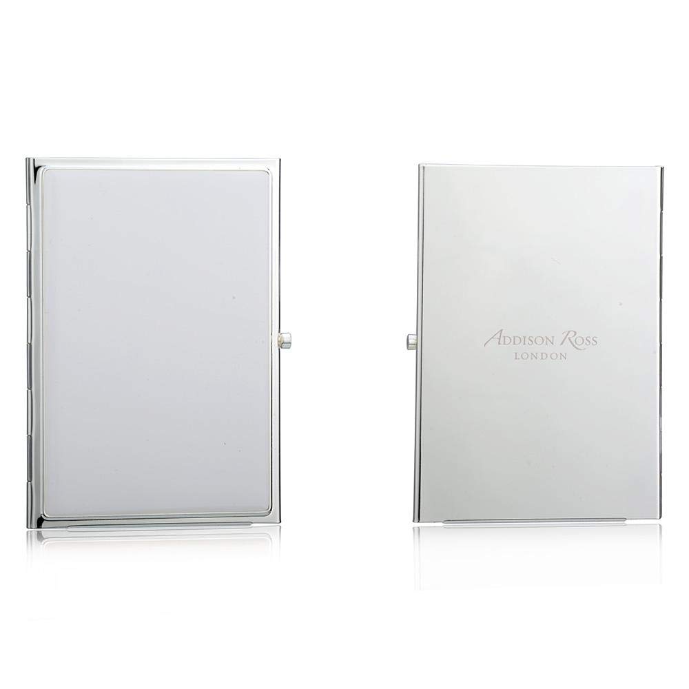 Addison Ross Double Photo Frame 2x3cm - Portrait or Landscape Display - Ideal Picture Frames for Gifting - Gift for Weddings, Birthday, Anniversary - Modern Design - Silver - 5mm