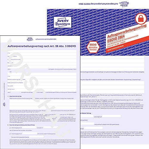 Preisvergleich Produktbild Avery Zweckform 2864 5 Auftragsverarbeitungsvertrag