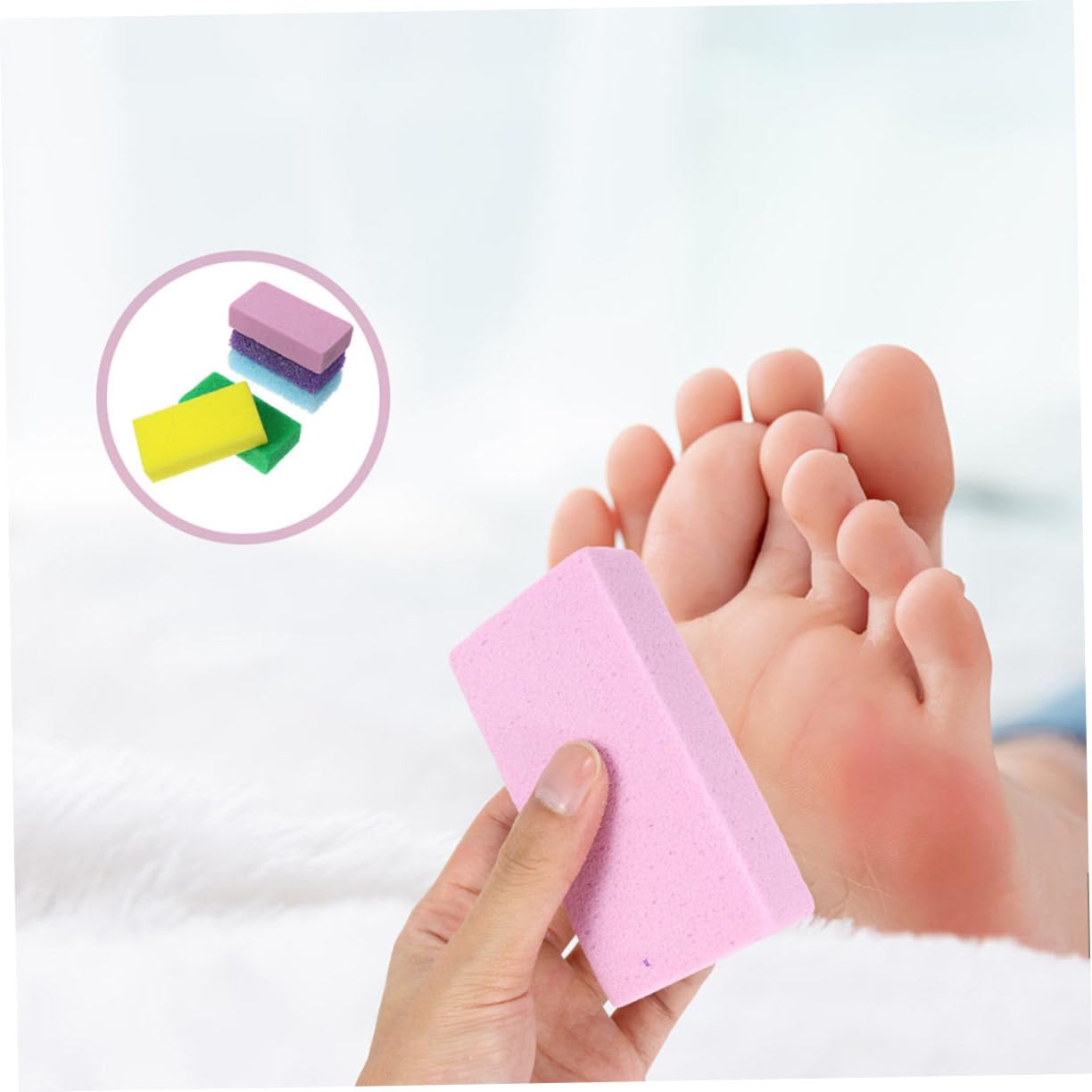 FRCOLOR 30pezzi Rimuovi Calli Pu Pietre Esfolianti Per Piedi Pratico e Riutilizzabile Strumenti Per Del Piede Casa