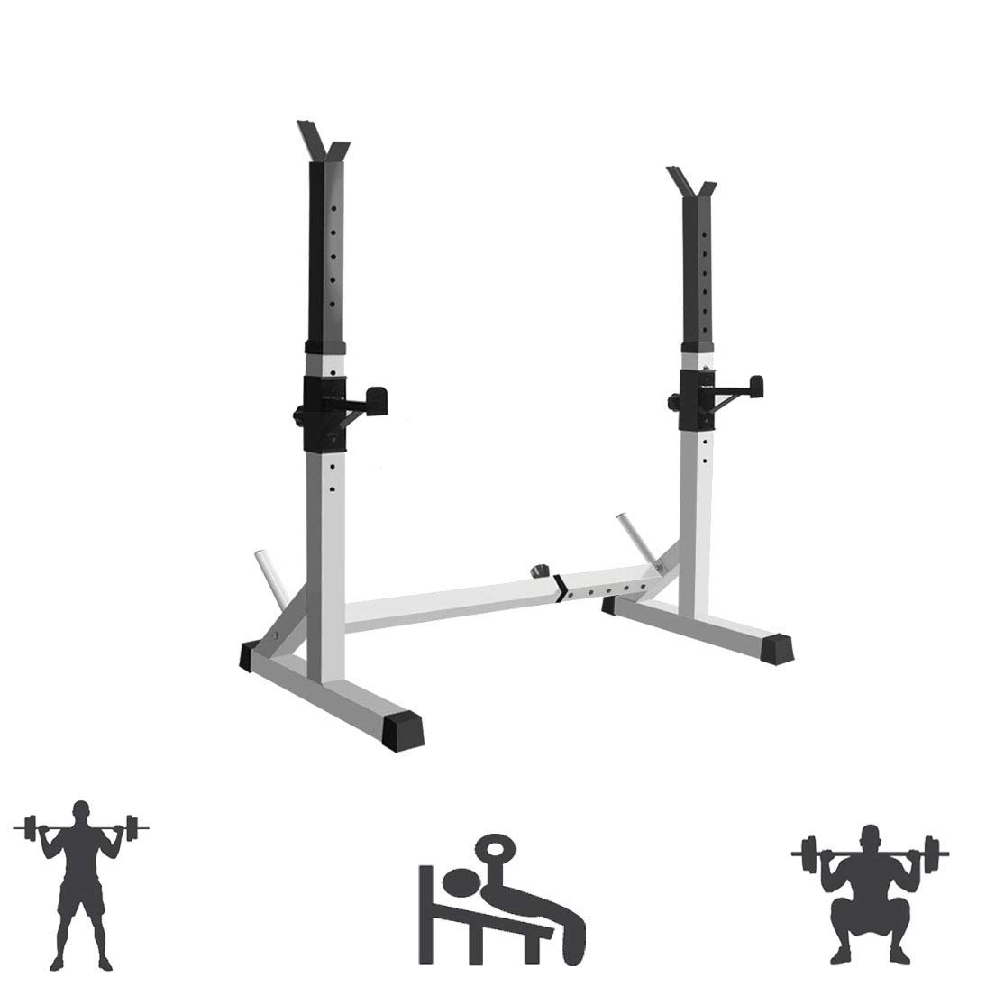 Rack per Squat da Interno, Supporto per Sollevamento Pesi in Acciaio, Supporto per Allenamento per La Forza di Gambe E Fianchi, Attrezzature per Palestra E Esercizi A Casa Max 200 kg