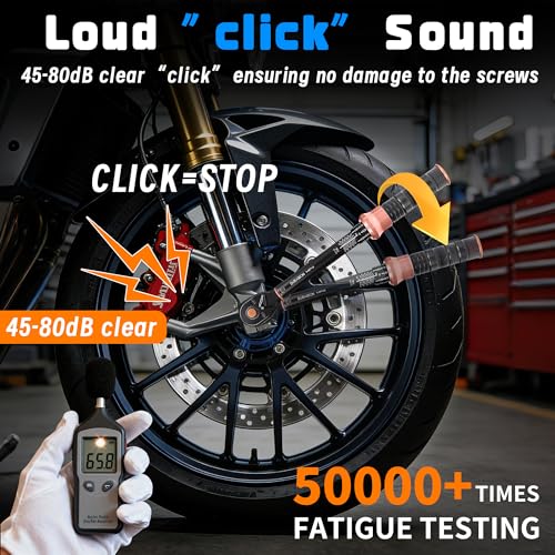 Image of Torque Wrench 3 /8-Inch Drive Dual Range Scales 5-50 Ft-Lb /6.8-67Nm | ±3% Precision, 72 tooth Dual-direction Torque Wrenches for Bike, Motorcycle and Car Repair
