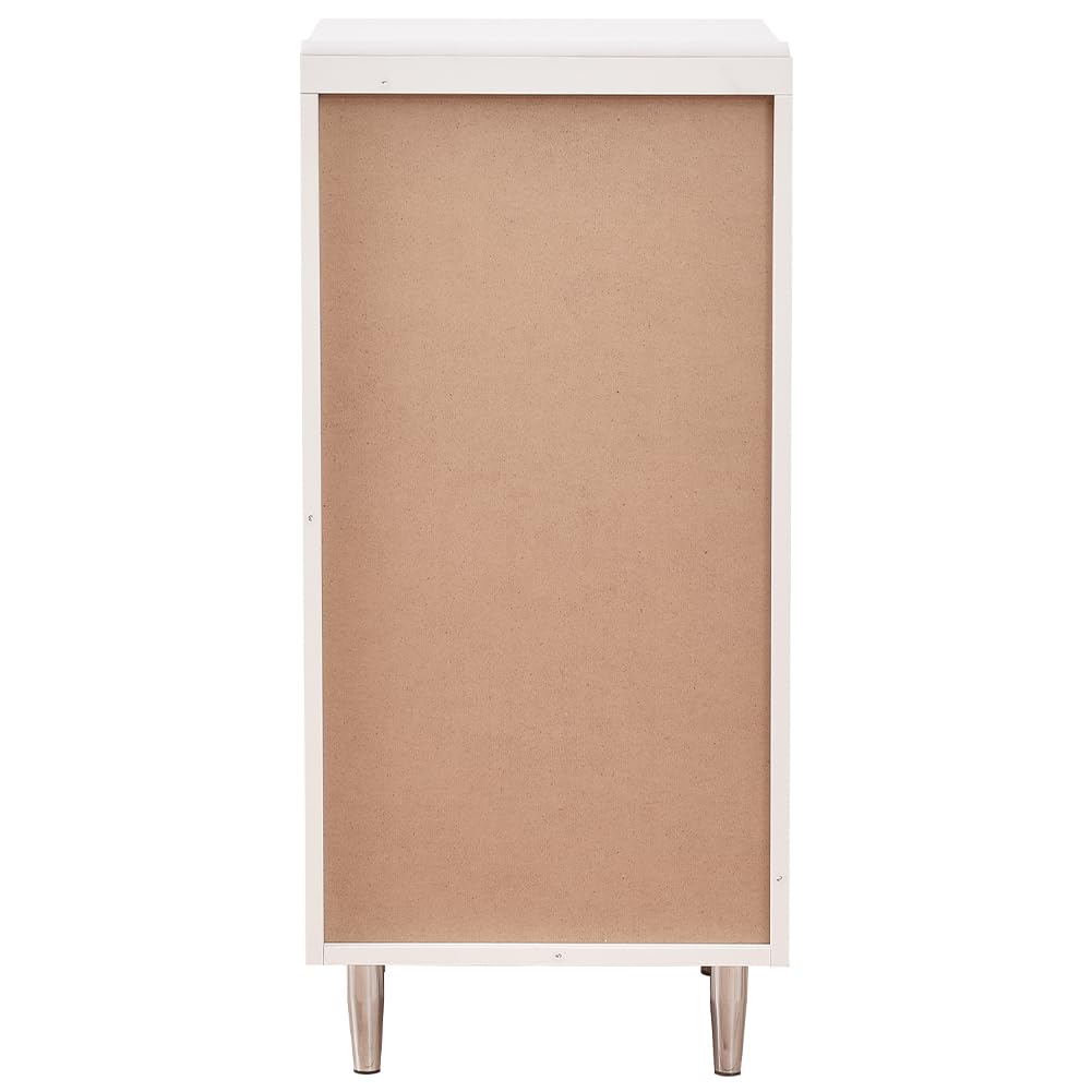 Shally Dogan Mobile Base per Cucina Componibile, Mobiletto con Struttura in Legno Robusta e Resistente, Colore Olmo, Maniglia con Finitura Cromata, Design Moderno (Anta Singola)
