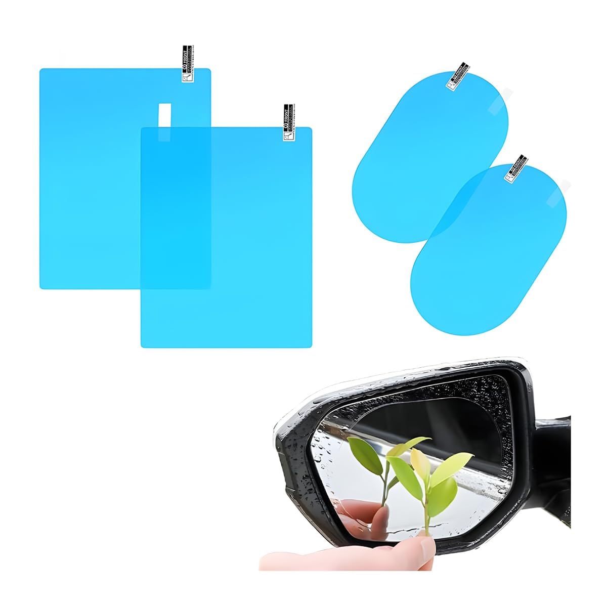 Woniyal 4 Pcs Anti Fog Film Car Wing Mirror for FIAT 500e 332 I 2020-2024