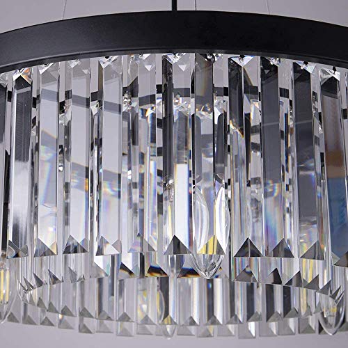 Wellmet Crystal Chandelier for Foyer Dining Room, 6 Lights Modern Crystal Pendant Light, Vintage Ceiling Lighting Fixture for Kitchen Island, Living Room, Bedroom, Hallway, W-21.65” - Cosy Home Interiors Wellmet Crystal Chandelier for Foyer Dining Room, 6 Lights Modern Crystal Pendant Light, Vintage Ceiling Lighting Fixture for Kitchen Island, Living Room, Bedroom, Hallway, W-21.65” - Image 4