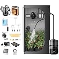 Upgrade 32X32" Integrated Auto Grow Tent Complete Kits System S1000 LED Grow Light Grow Tent Kit 4"Fan Filter And Humidifier (Fan Filter+LED Light+Grow Tents+Irrigation Kit+Clip Fan+Heater+Humidifier)