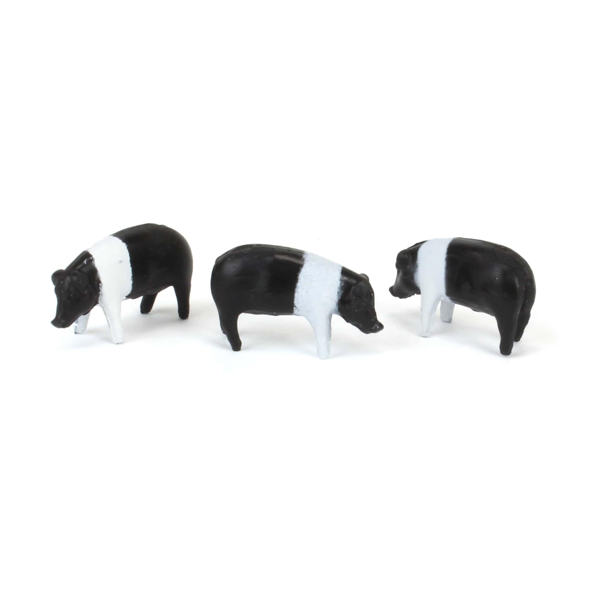 Amazon.com: 1/64th 25 Pack of Black & White Pigs ZFN12663 : Toys