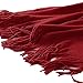 Homiest Decorative Knitted Throw Blanket with Fringe Soft & Cozy Tassel Blanket for Couch Sofa Bed (Red, 50x60)