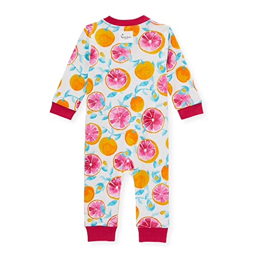 Burt's Bees Baby Baby Girls' Sleep And Play Pajamas, 100% Organic Cotton One-Piece Romper Jumpsuit Zip Front Pjs, Gushing Grapefrui, 9 Months #TOP1