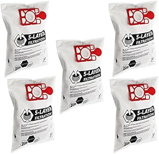 Utiz Vacuum Cleaner Microfibre Dust Bags for NVM-1CH Henry Numatic Hetty Basil James (Pack of 5)