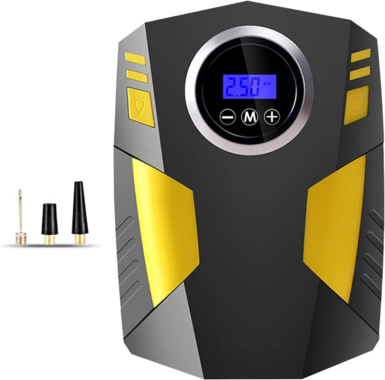 Hobimtek Dijital Lastik Şişirme 12V DC Taşınabilir Hava Kompresörü 150 PSI Lastik Pompası Basınç Göstergeli Fener ST-5002
