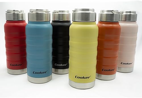 Termo de cocina frío caliente, botella de 14 onzas, cuerpo de acero pintado de doble capa inoxidable e irrompible, café, bebidas frescas, sin BPA,