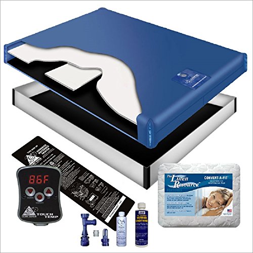 60% WAVELESS WATERBED Mattress/Liner/Digital Heater/PAD/Fill Drain/Conditioner KIT (Queen 60x84 1G4P2)