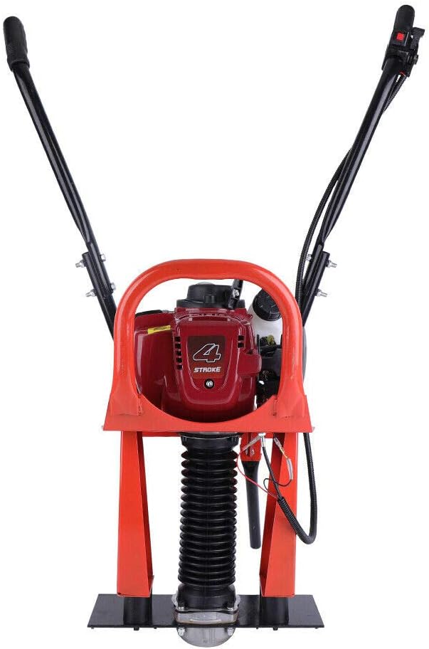Concrete Screed, GX35 37.7CC 4-Stroke Gas Concrete Wet Screed Power Screed Cement Device 1.2 HP Concrete Leveler Power Screed Motor Fits 3-20ft Blade for Ement Concrete Pavement