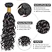 Human Hair Bundles Water Wave Bundles 22 24 26 Inch Unprocessed Brazilian Virgin Hair Weave 3 Bundles Water Wave Human Hair Extensions #1B Natural Color Bundle 50 Grams Per Bundle