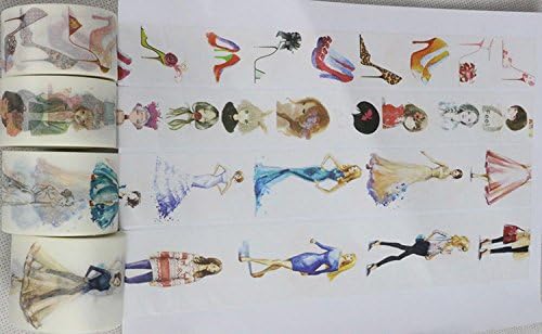 Miniatura 3 de alideco decorativos Craft Washi Cinta de enmascarar cinta de papel Scrapbook japonés High-Heeled Shoes Calendario