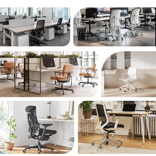 Sytopia Bürostuhl Rollen 11mm x 22 mm, 5er Set Rollen für Bürostühle, Super Leise und Weiche für Hartböden, Parkett, Teppich, Laminat, Keine Bodenschutzmatte Nötig (Grau, Nicht für 1KEA 10mm Stift)