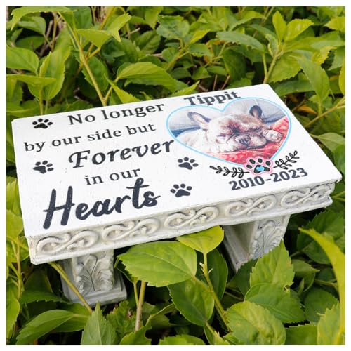 mildahjoy Personalized Memorial Bench for Pet Human, Custom Pet Memorial