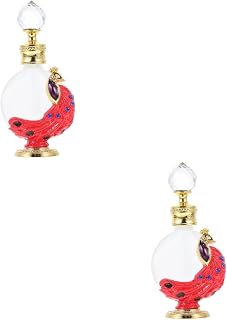 FOMIYES 2 Pçs Frasco De Perfume Do Oriente Médio Frasco De Perfume Retrô Frasco De Perfume Egípcio Vidro Frasco Vazio Perfumes Árabes Porta-Perfume De Viagem Dubai Perfume Recarregável